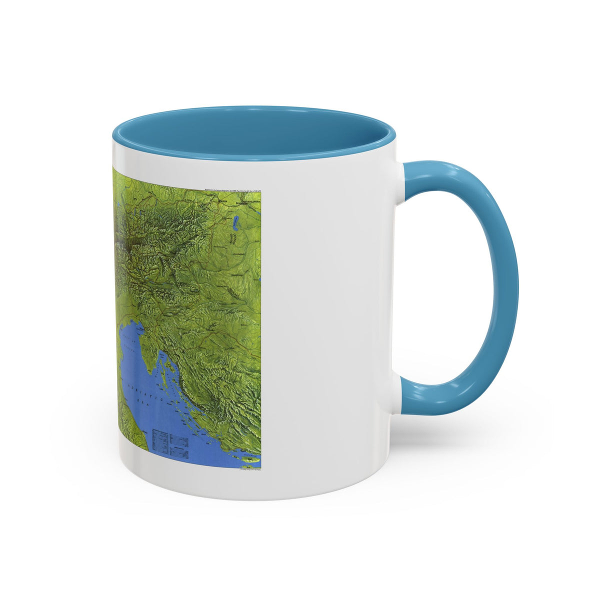 Alps, The (1985) (Map) Accent Coffee Mug