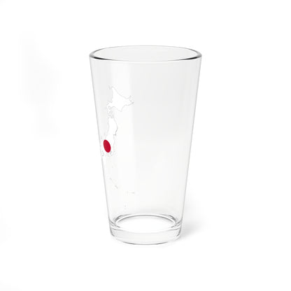 Japan-Flagmap (Japan) Pint Glass 16oz