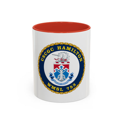 USCGC Hamilton WMSL 753 (U.S. Coast Guard) Accent Coffee Mug
