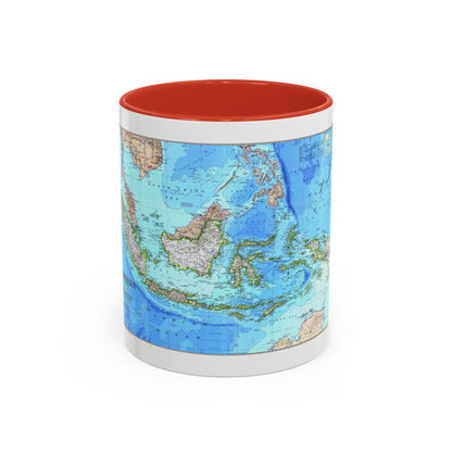 Indonesia 1 (1996) (Map) Accent Coffee Mug
