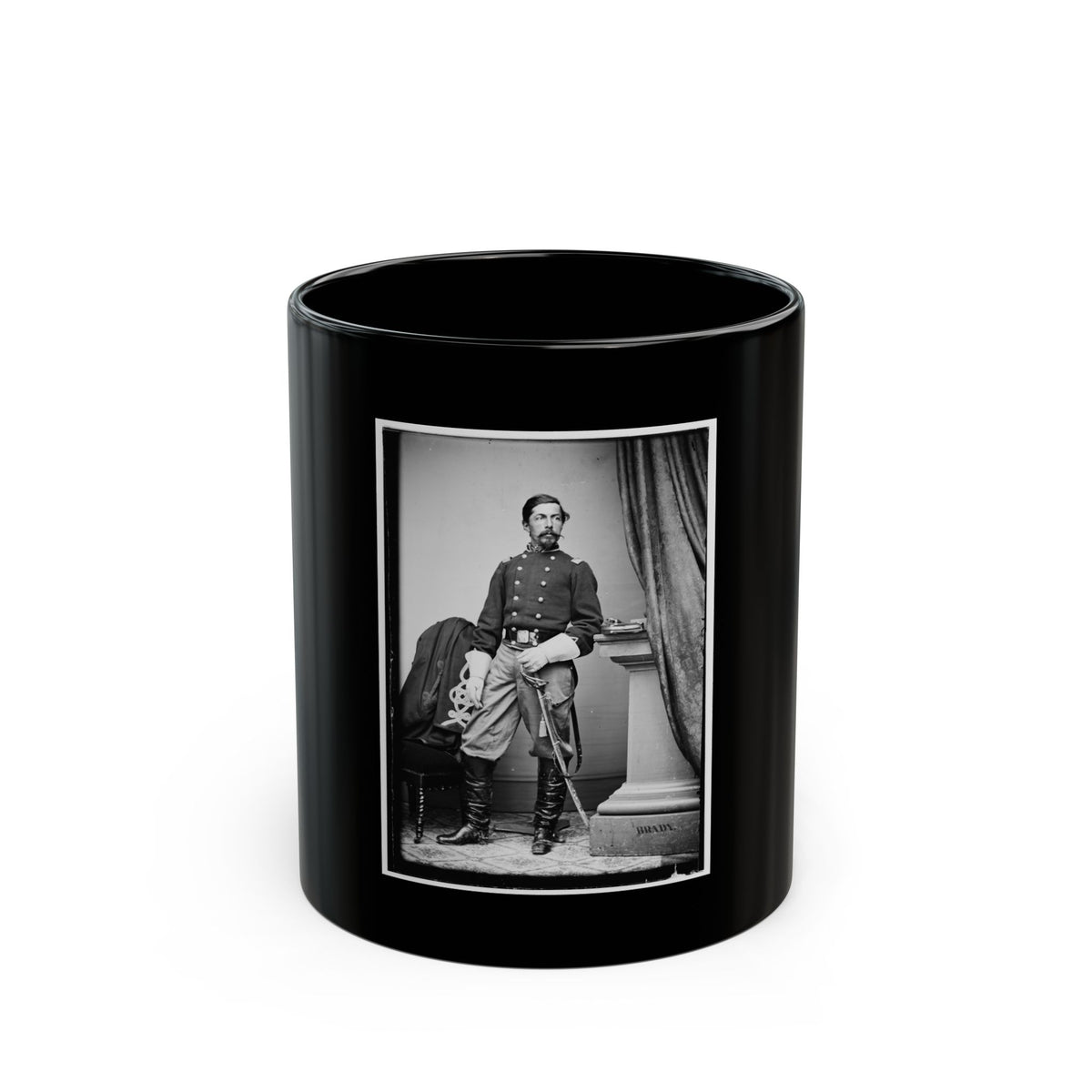 A.N. Duffie (U.S. Civil War) Black Coffee Mug