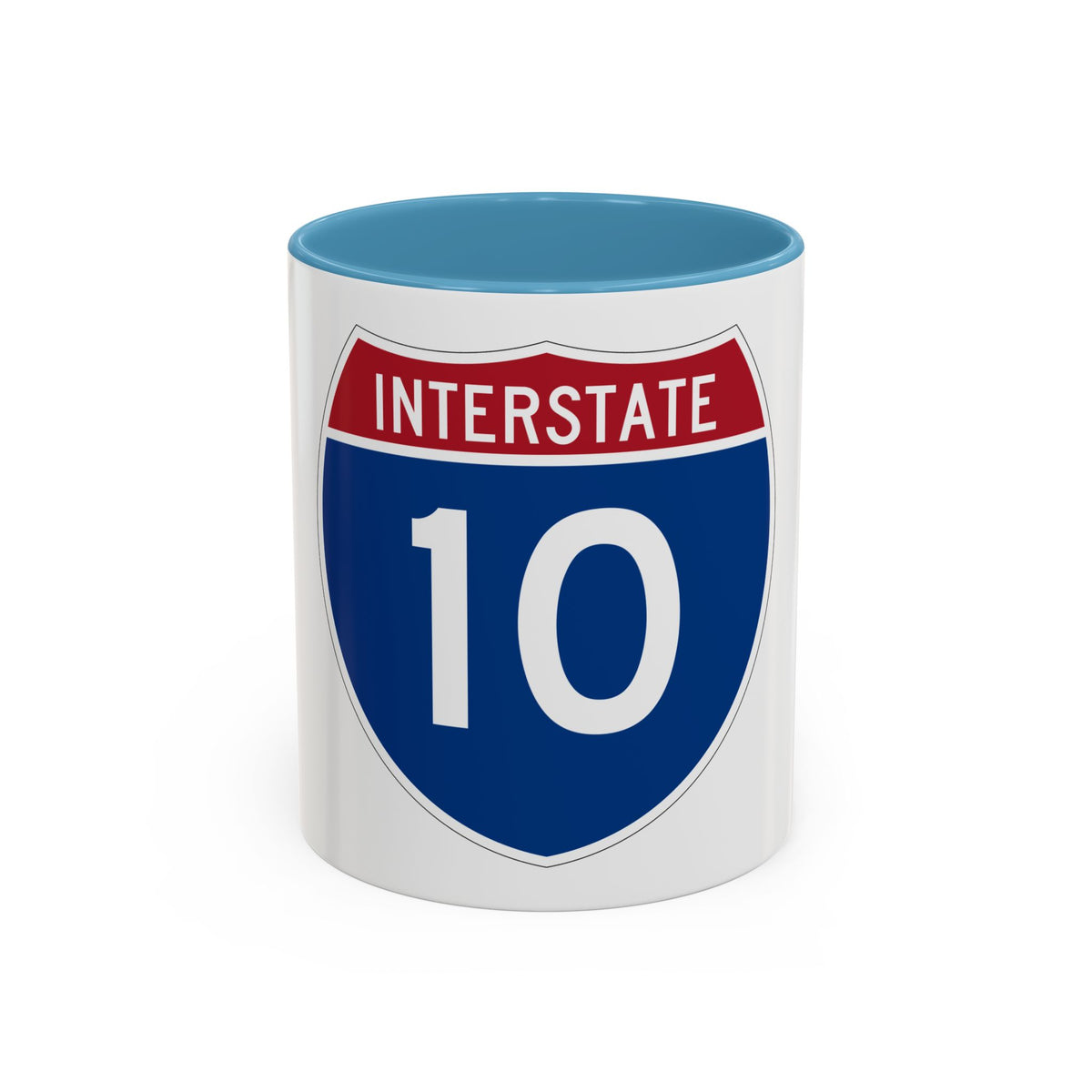 Interstate 10 (U.S. Highways) Accent Coffee Mug