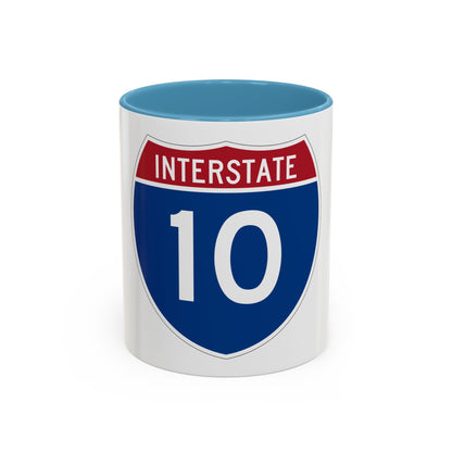 Interstate 10 (U.S. Highways) Accent Coffee Mug