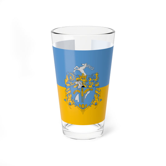 Flag of Bicske (Hungary) Pint Glass 16oz