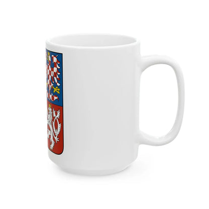 Coat of arms of the Czech Republic - White Coffee Mug-Go Mug Yourself