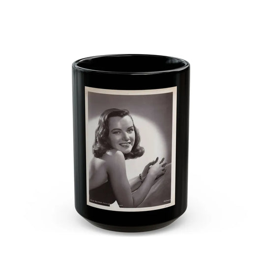 Ella Raines #217 (Vintage Female Icon) Black Coffee Mug-15oz-Go Mug Yourself