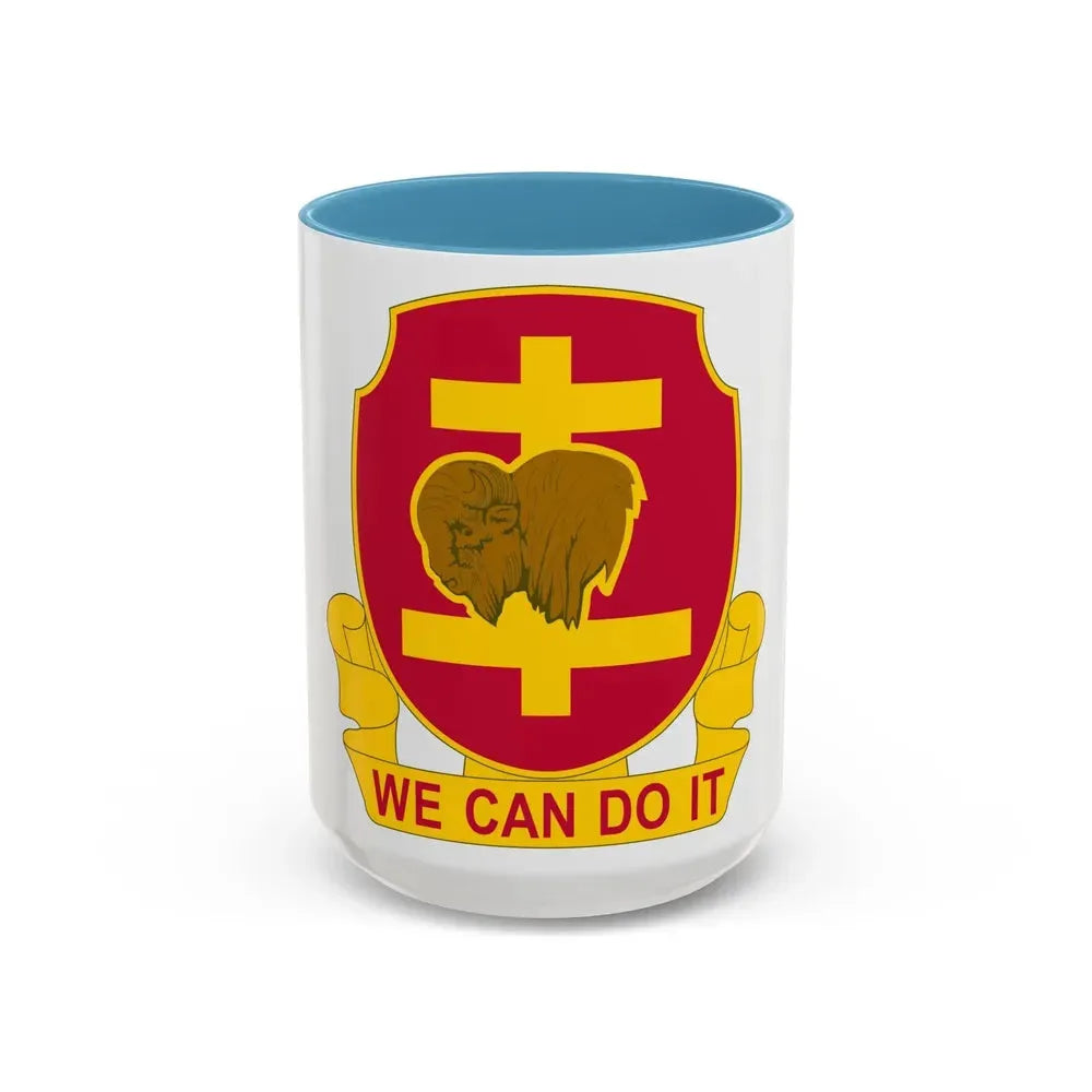 503rd Field Artillery Battalion (U.S. Army) Accent Coffee Mug 15oz Light Blue - Go Mug Yourself