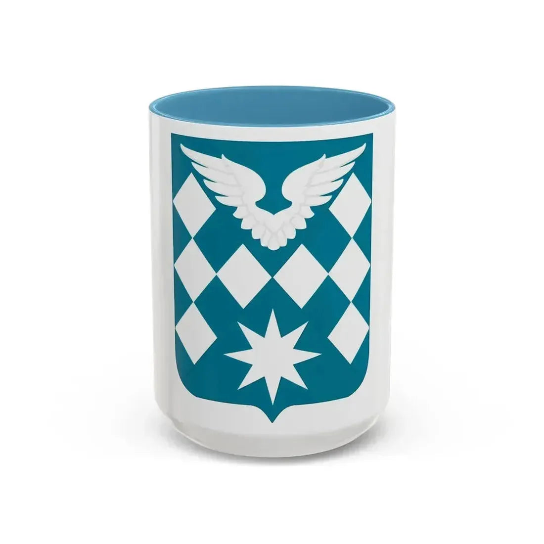 504 Aviation Battalion 2 (U.S. Army) Accent Coffee Mug 15oz Light Blue - Go Mug Yourself