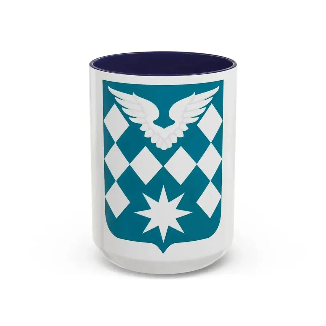504 Aviation Battalion 2 (U.S. Army) Accent Coffee Mug 15oz Navy - Go Mug Yourself