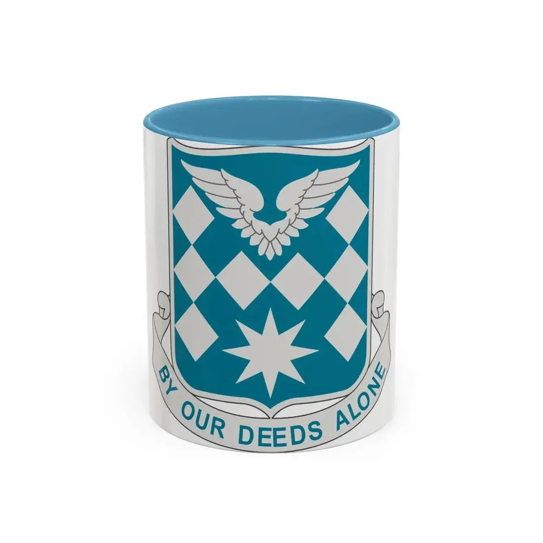 504 Aviation Battalion (U.S. Army) Accent Coffee Mug 11oz Light Blue - Go Mug Yourself