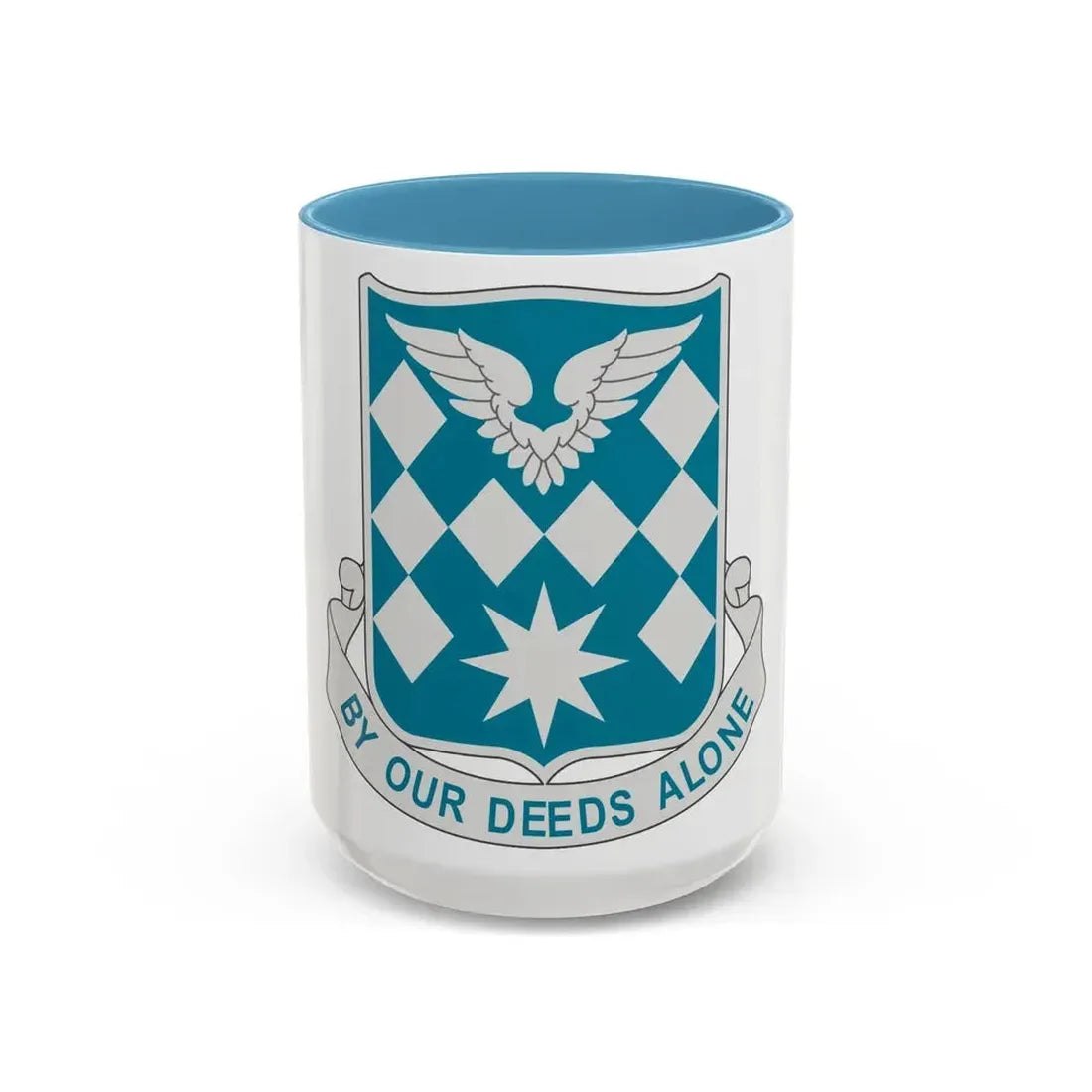 504 Aviation Battalion (U.S. Army) Accent Coffee Mug 15oz Light Blue - Go Mug Yourself