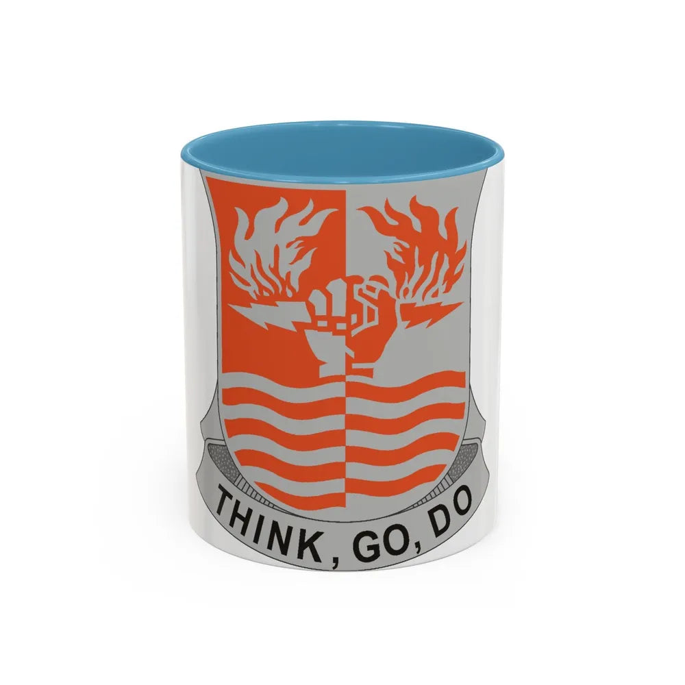 504 Signal Battalion (U.S. Army) Accent Coffee Mug-11oz-Light Blue-Go Mug Yourself