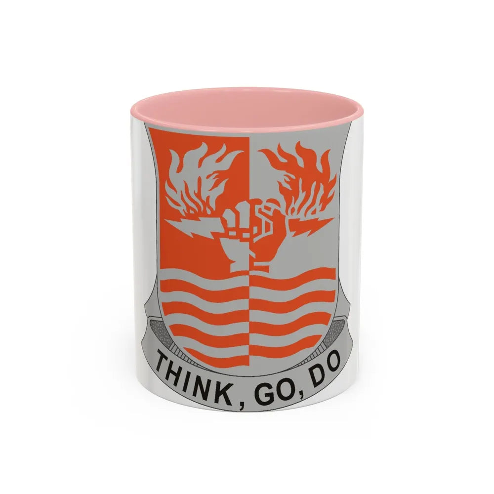 504 Signal Battalion (U.S. Army) Accent Coffee Mug-11oz-Pink-Go Mug Yourself