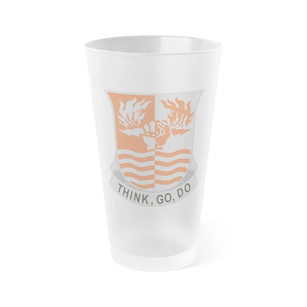 504 Signal Battalion (U.S. Army) Frosted Pint Glass 16oz-Go Mug Yourself