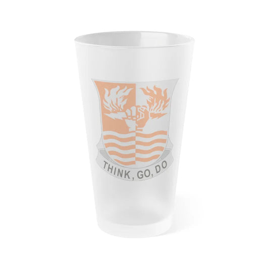 504 Signal Battalion (U.S. Army) Frosted Pint Glass 16oz-Go Mug Yourself