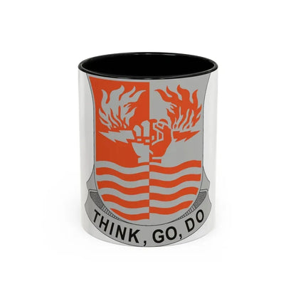 504 Signal Battalion (U.S. Army) Accent Coffee Mug 11oz Black - Go Mug Yourself