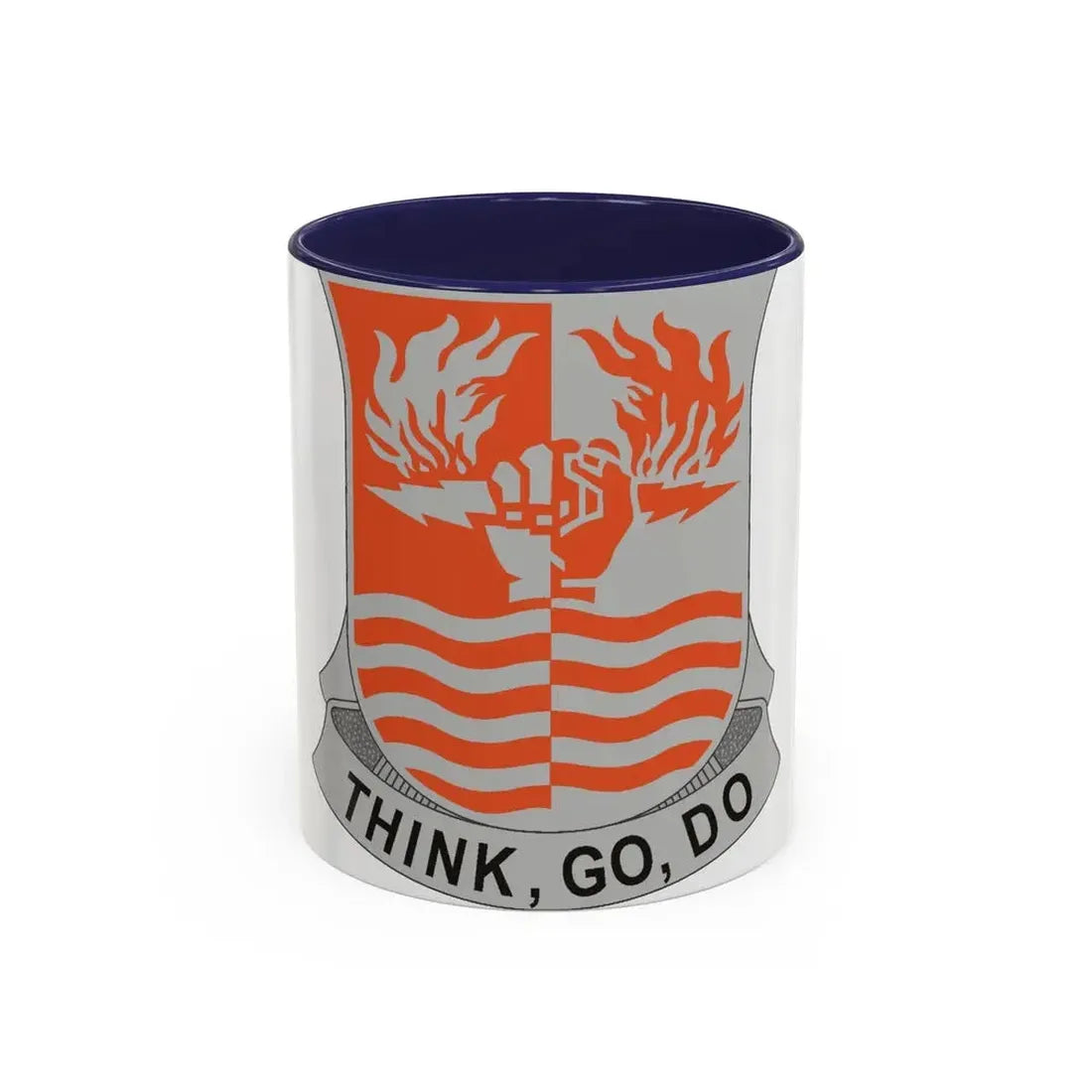 504 Signal Battalion (U.S. Army) Accent Coffee Mug 11oz Navy - Go Mug Yourself