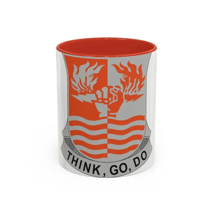 504 Signal Battalion (U.S. Army) Accent Coffee Mug 11oz Red - Go Mug Yourself