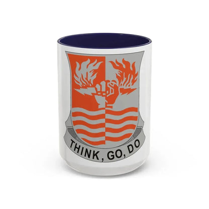 504 Signal Battalion (U.S. Army) Accent Coffee Mug 15oz Navy - Go Mug Yourself
