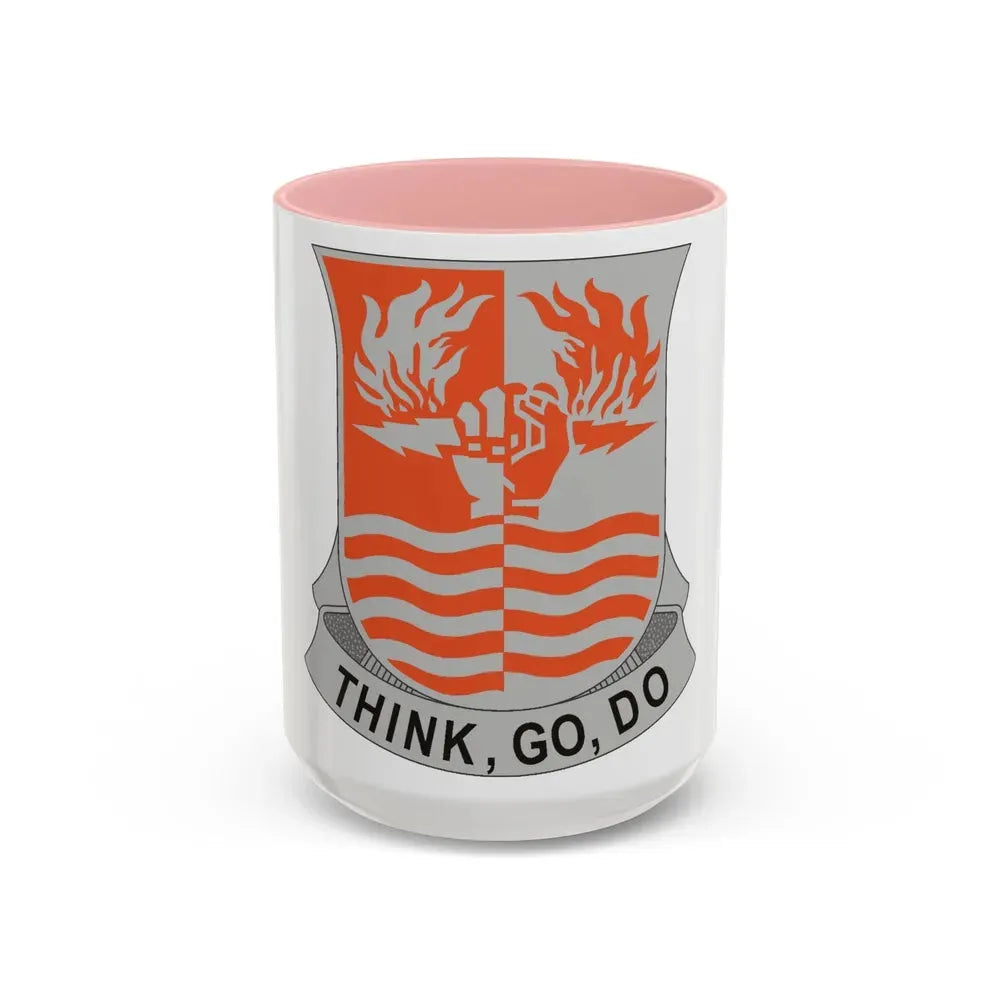 504 Signal Battalion (U.S. Army) Accent Coffee Mug 15oz Pink - Go Mug Yourself