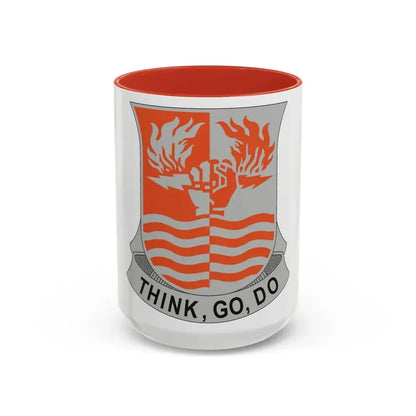 504 Signal Battalion (U.S. Army) Accent Coffee Mug 15oz Red - Go Mug Yourself