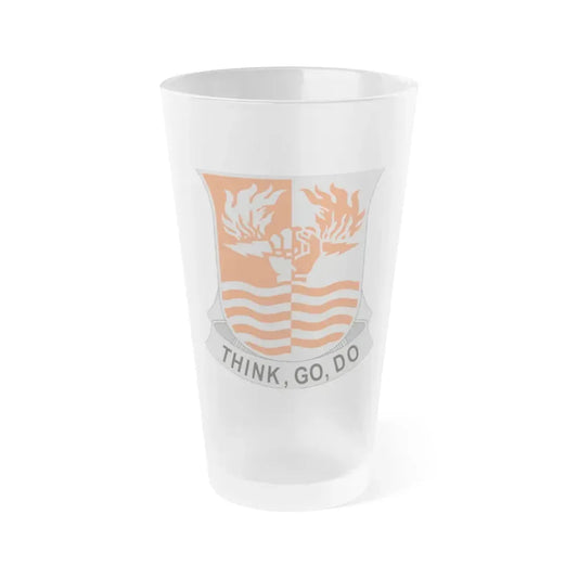 504 Signal Battalion (U.S. Army) Frosted Pint Glass 16oz Default Title - Go Mug Yourself