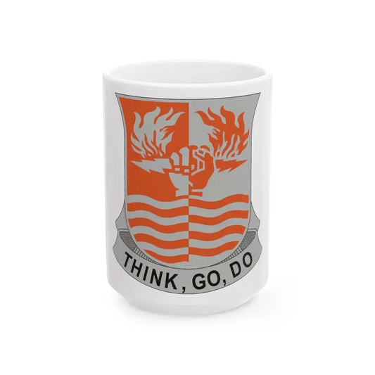 504 Signal Battalion (U.S. Army) White Coffee Mug 15oz - Go Mug Yourself