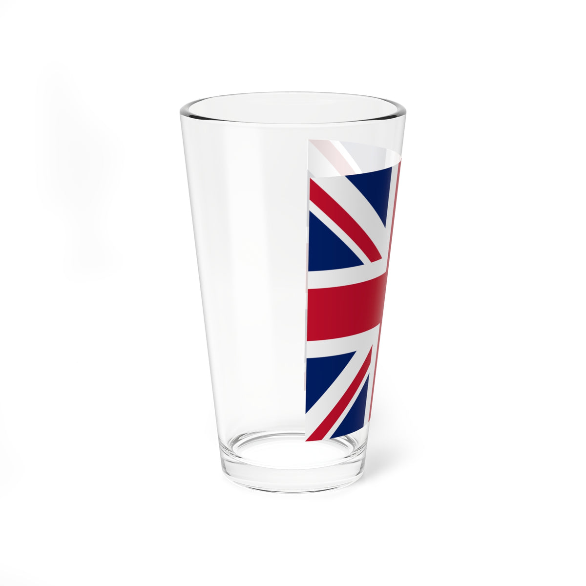 Union Jack square (United Kingdom) Pint Glass 16oz