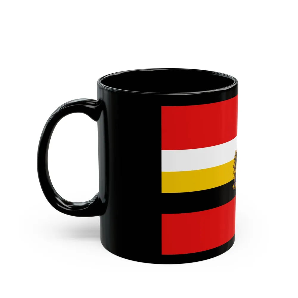 Flag of Kursk Oblast Russia - Black Coffee Mug-Go Mug Yourself