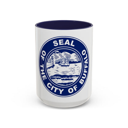 Seal of Buffalo New York - Accent Coffee Mug
