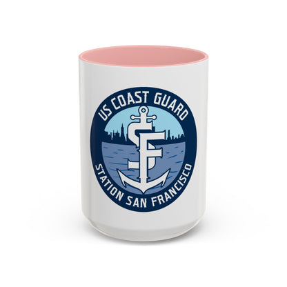 USCG Station San Francisco (U.S. Coast Guard) Accent Coffee Mug