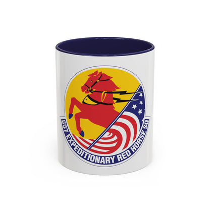 557th Expeditionary Red Horse Squadron (U.S. Air Force) Accent Coffee Mug