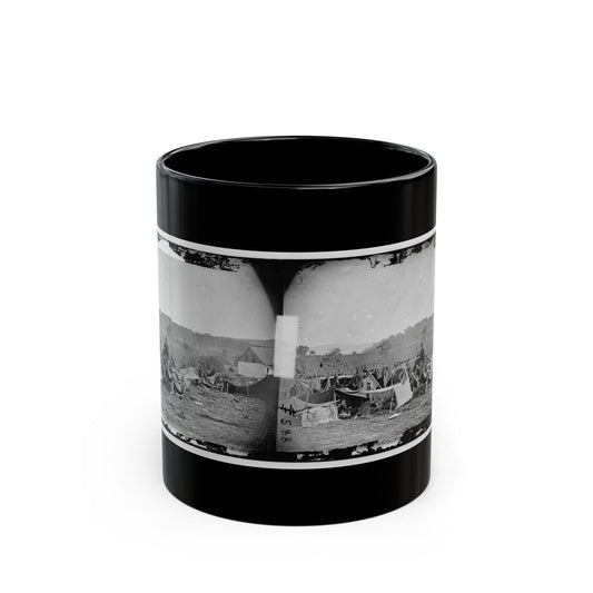 Keedysville, Md., Vicinity. Confederate Wounded At Smith's Barn, With Dr. Anson Hurd, 14th Indiana Volunteers, In Attendance (U.S. Civil War) Black Coffee Mug