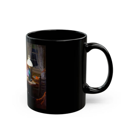 Elderly Couple - Black Coffee Mug-Go Mug Yourself