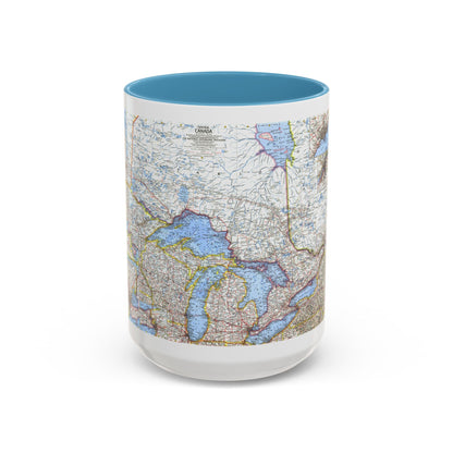Canada - Central (1963) (Map) Accent Coffee Mug