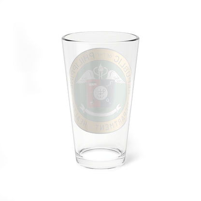 DOH PH new logo (Philippines) (Coat of Arms) Pint Glass 16oz