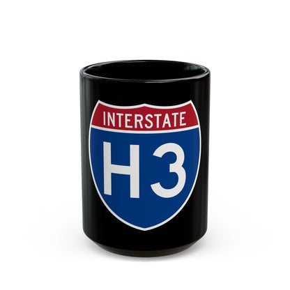 Interstate H3 (U.S. Highways) Black Coffee Mug