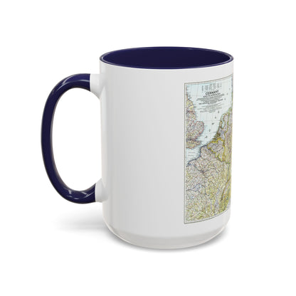 Germany and its Approaches (1944) (Map) Accent Coffee Mug