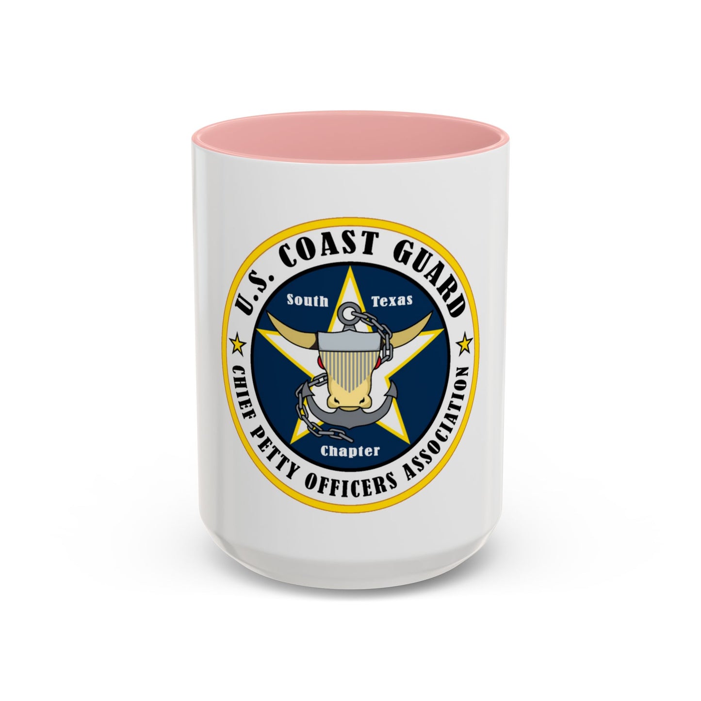 USCG South Texas CPOA (U.S. Coast Guard) Accent Coffee Mug