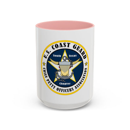 USCG South Texas CPOA (U.S. Coast Guard) Accent Coffee Mug