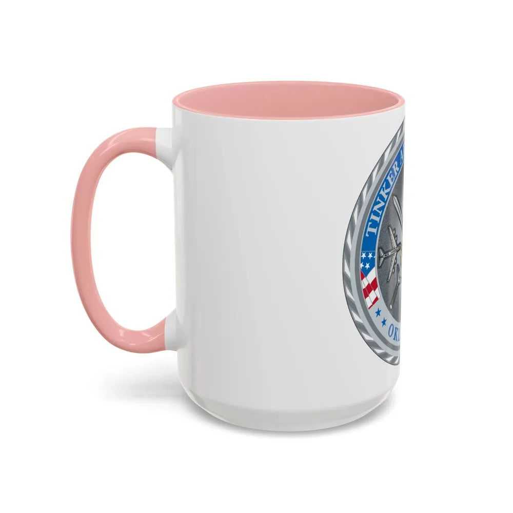 Tinker AF Base (U.S. Air Force) Accent Coffee Mug-Go Mug Yourself