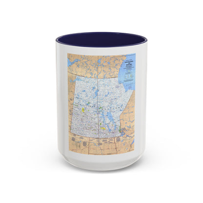 Canada - Saskatchewan & Manitoba (1979) (Map) Accent Coffee Mug