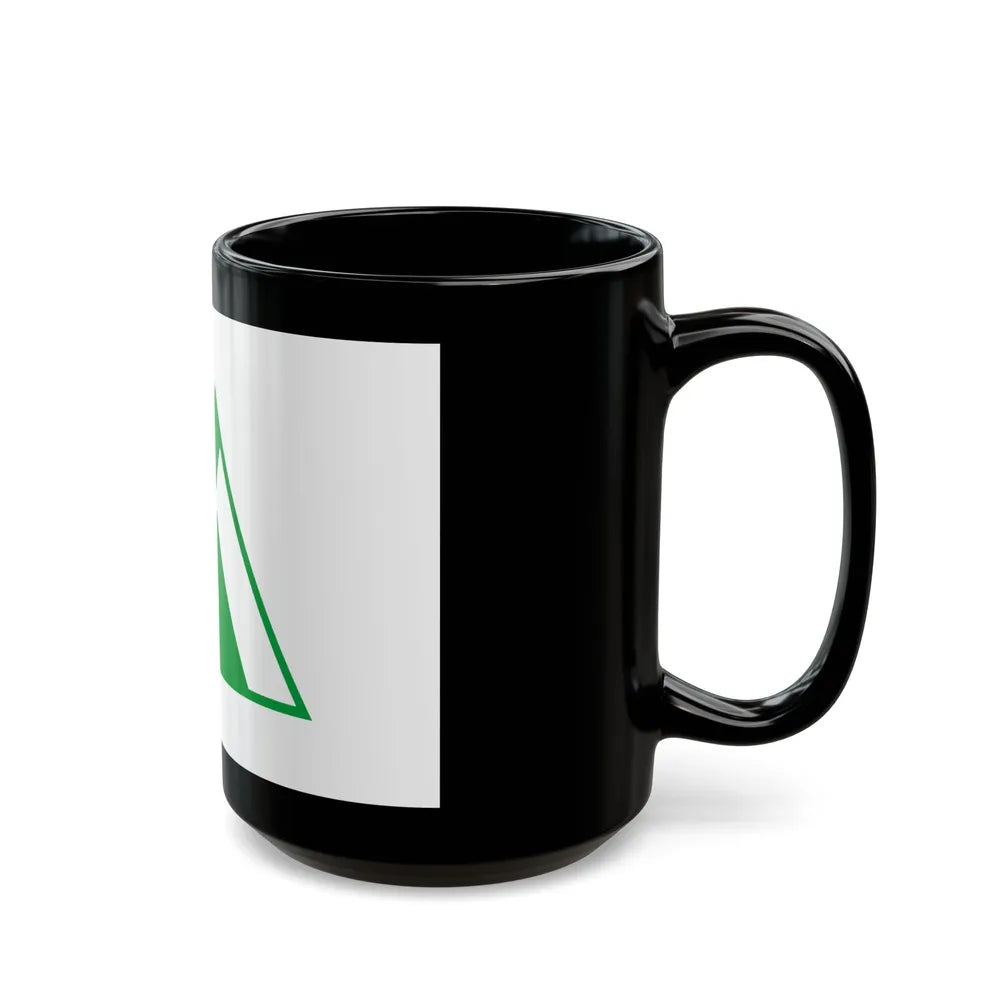 Flag of Toyama Prefecture Japan - Black Coffee Mug-Go Mug Yourself