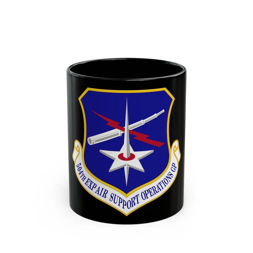 504th Expeditionary Air Support Operations Group (U.S. Air Force) Black Coffee Mug-11oz-Go Mug Yourself