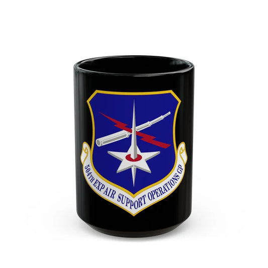 504th Expeditionary Air Support Operations Group (U.S. Air Force) Black Coffee Mug-15oz-Go Mug Yourself