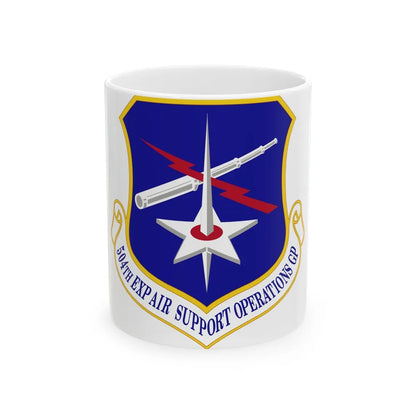 504th Expeditionary Air Support Operations Group (U.S. Air Force) White Coffee Mug-11oz-Go Mug Yourself