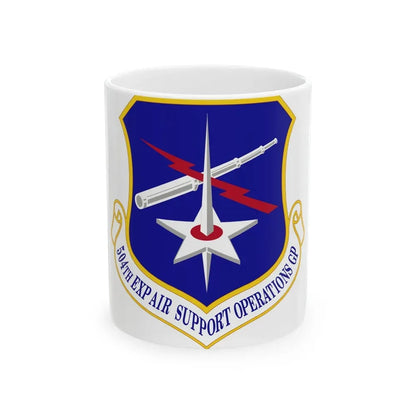 504th Expeditionary Air Support Operations Group (U.S. Air Force) White Coffee Mug 11oz - Go Mug Yourself