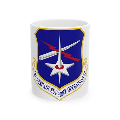 504th Expeditionary Air Support Operations Group (U.S. Air Force) White Coffee Mug 11oz - Go Mug Yourself