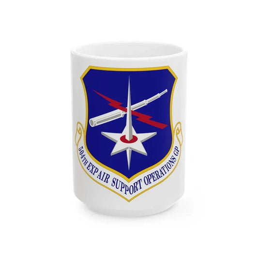504th Expeditionary Air Support Operations Group (U.S. Air Force) White Coffee Mug 15oz - Go Mug Yourself