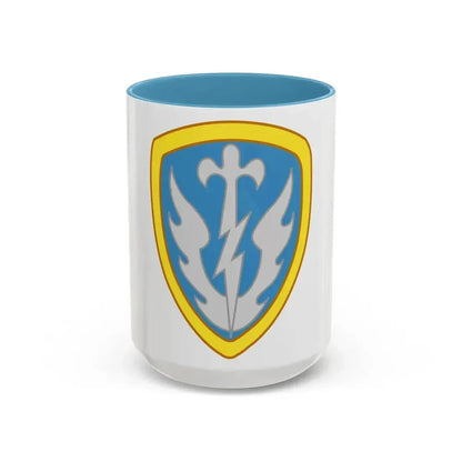 504th Military Intelligence Brigade (U.S. Army) Accent Coffee Mug 15oz Light Blue - Go Mug Yourself
